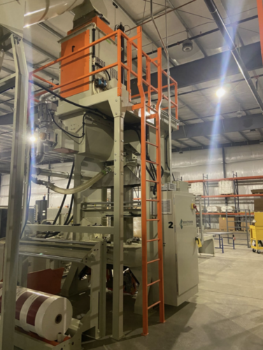Rethceif Packaging #RethPack-VC-3030, Vertical Compression Bagger, live bottom metering bin w/ fire explosion - Image 1