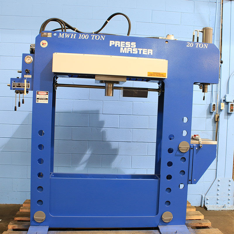 100 Ton, Press Master #HFBP-100/20MWH, H-frame, 16" stroke, 10 HP, #156251 - Image 2