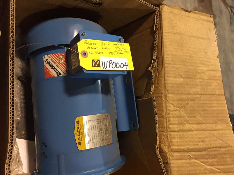 3 HP 1750 RPM Baldor, Frame 182TC, TEFC, 8.2/6.1 amp, 230/460 Volts - Image 5