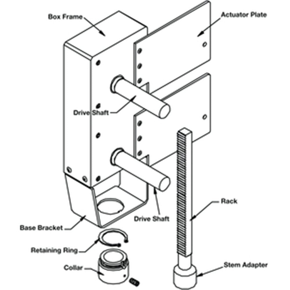Belimo UGLK1872 RetroFIT+ Valve Bracket, For Honeywell V50.. V3.. Globe Valves [New] - Image 1