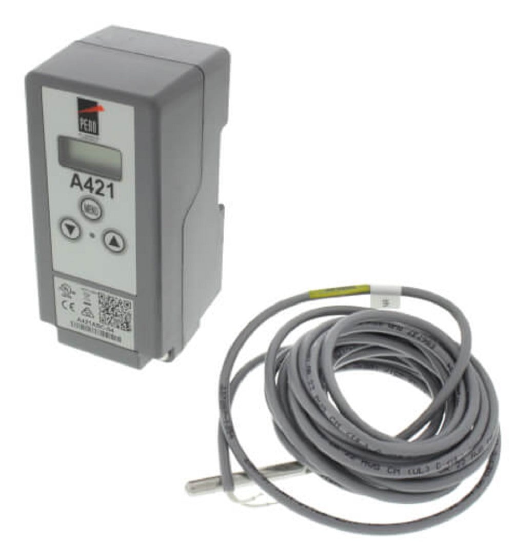 Johnson Controls A421ABC-04 Single Stage Digital Temperature Control w/ 13' Lead [Refurbished] - Image 1