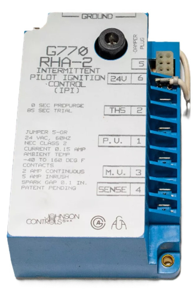 Johnson Controls G770RHA-2C Ignition Control Module, 0 Sec Prepurge, 85 Lockout [New] - Image 1