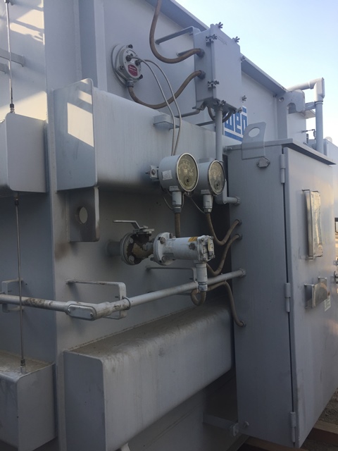 5000/6250 kVA, 115000 Delta Primary, 12000/6930 WYE Secondary, WEG Substation - Image 1