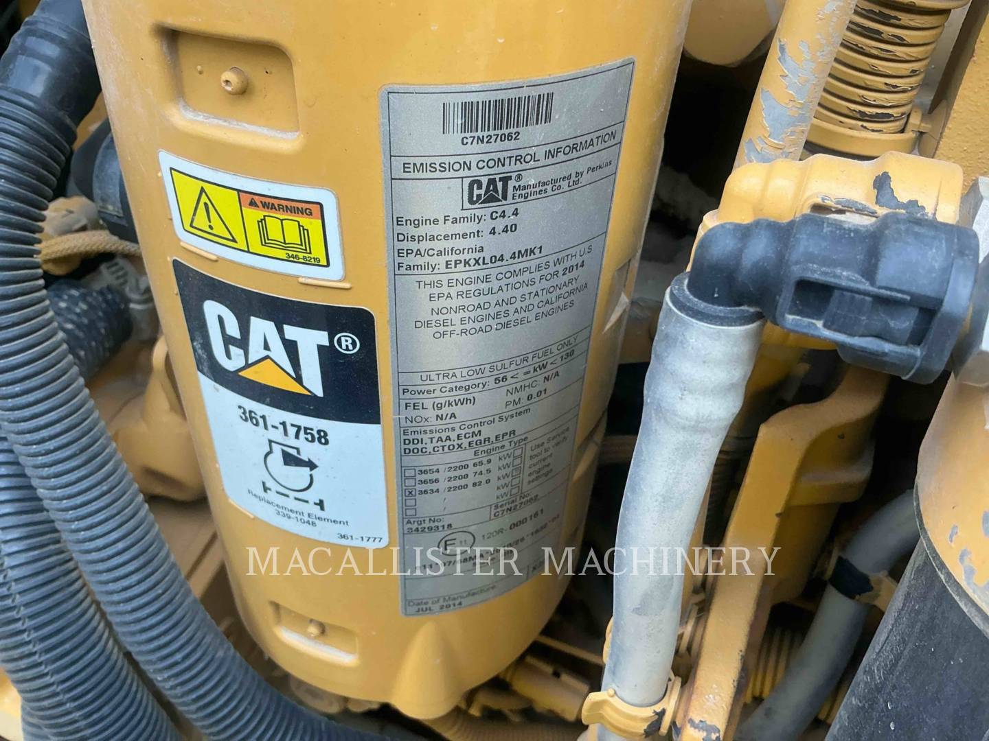 Caterpillar D5K2XL, 3395 hours, S/N: KWW01097, 2015 - Image 8