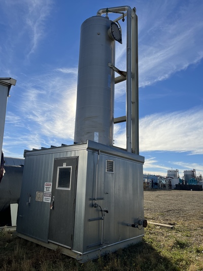 54" x 22' Cessco / Silverado, sweetening skid, 250 psi, 1972 - Image 3