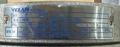 2" Velan #X320-MOD-B, check valve, 150# class, flanged, CF8M stainless body, new - Image 3