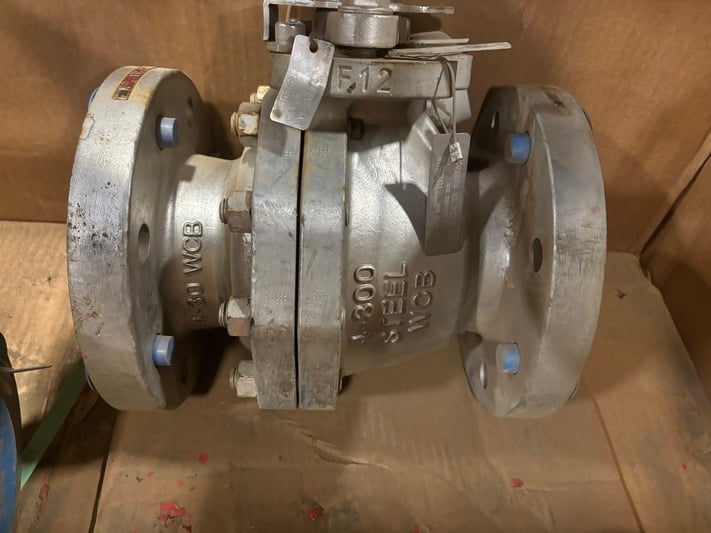 4" Kitz #300SCTDZM, ball valve, 400# class, RF flanged, WCB Carbon Steel body, 316 trim, H-PTFE seats (2 - Image 1
