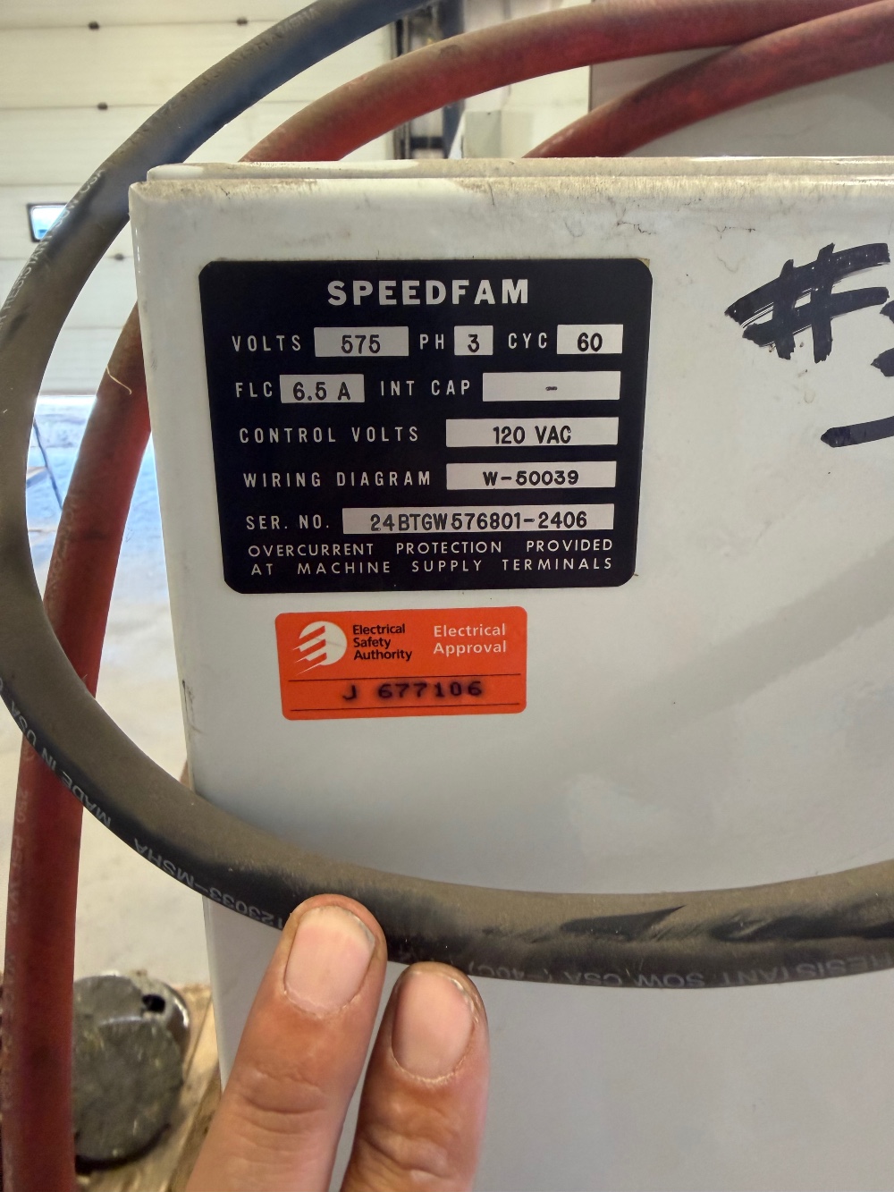 24" SpeedFam #24-BTGW, free-abrasive lapping machine, 575 V., 3 Ph. - Image 4