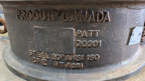 20" Pro-Quip #20CVR15SSPXR, Dual Plate Wafer Check Valve, 150#, CF3 304L Stainless Steel, Rebuilt - Image 3