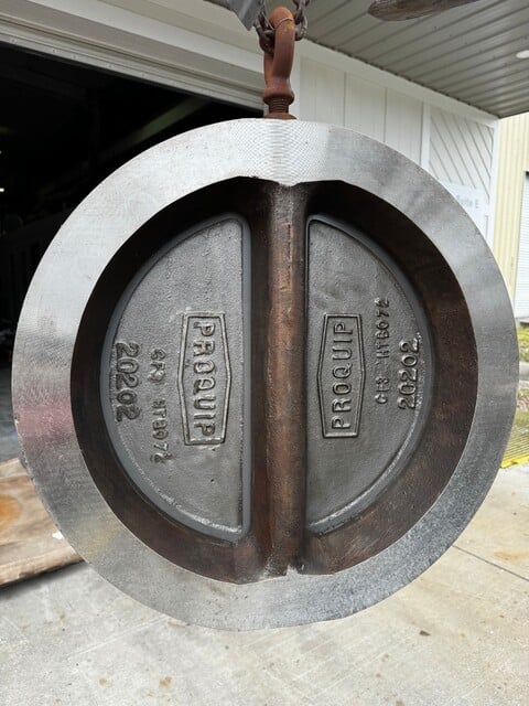 20" Pro-Quip #20CVR15SSPXR, Dual Plate Wafer Check Valve, 150#, CF3 304L Stainless Steel, Rebuilt - Image 5