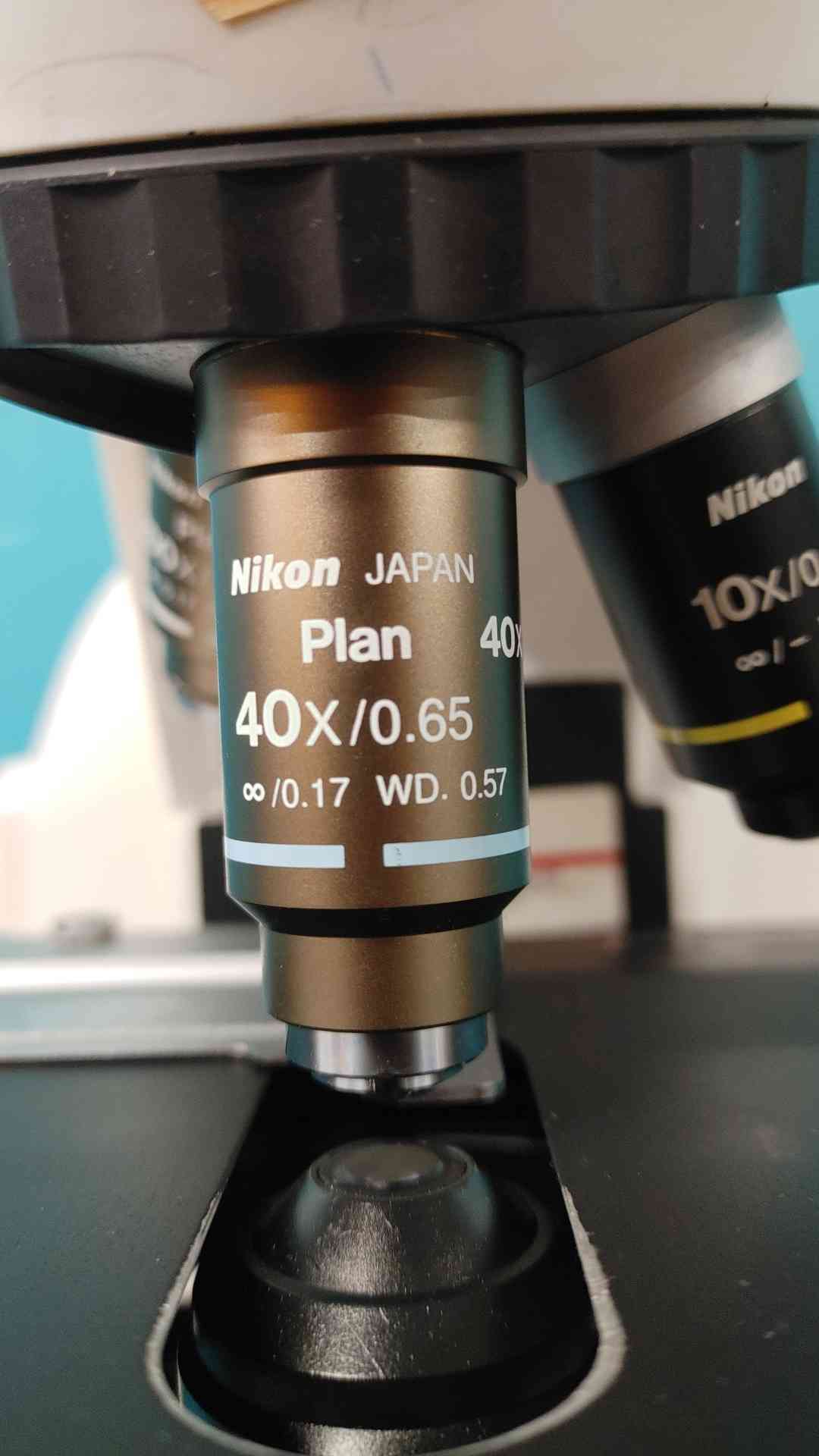 Nikon #Eclipse E400, binocular laboratory microscope, CFI Plan objectives, 40x (2 available) - Image 4