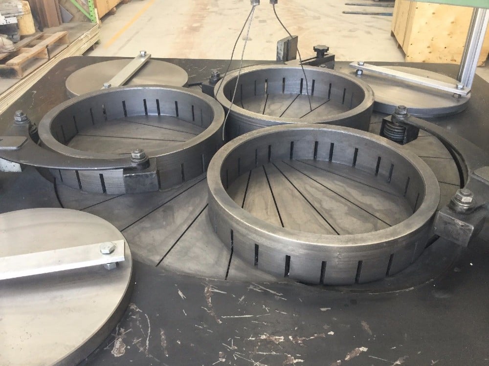 36" Lapmaster, open face style, 3 rings (14-1/2" ID), cycle timer, slurry pump, nice shape, 1990 - Image 2