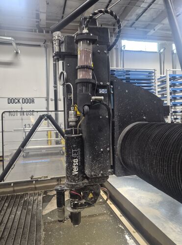 Omax #Optimax-80X, CNC waterjet, 181" x86" table, 160" X, 80" Y, 12" Z, 60000 psi, 50 HP, 5-axis cutting - Image 5