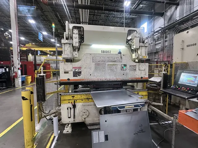 90 Ton, Cincinnati #90PF6, CNC press brake, 8' overall, 78" between housing, 8" stroke, 7" throat, 15" open - Image 1