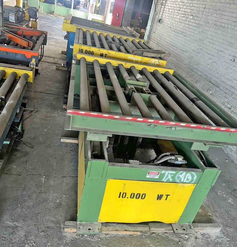 10000 lb. Downlayer, right angle discharge, 3.5" diameter rolls on 7.125" centers, 47.5" passline, 70" L - Image 2