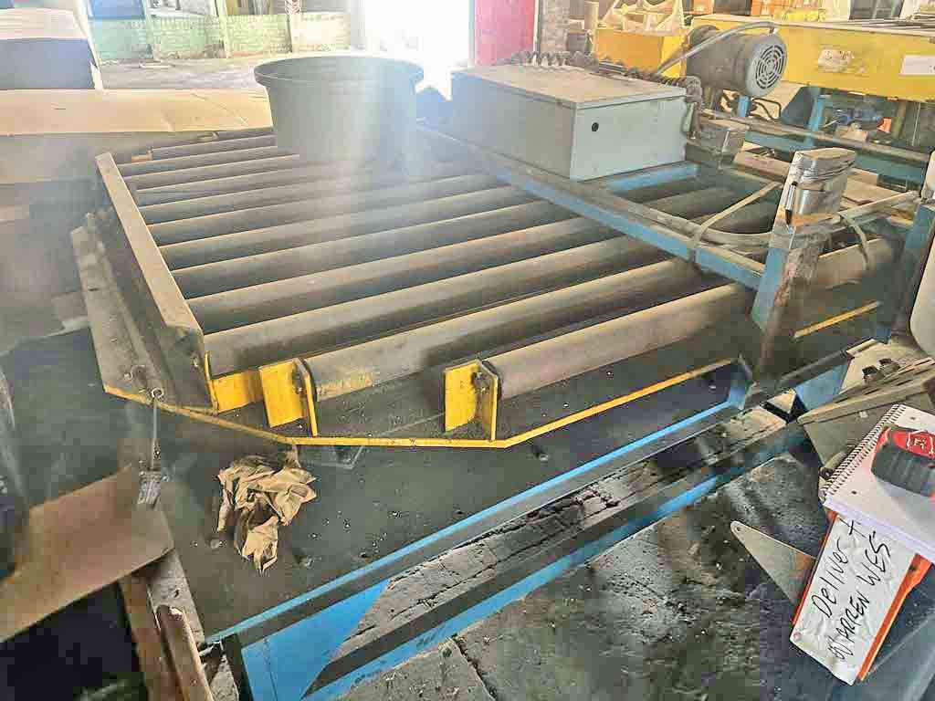 Rotary conveyor, Webb-Norfolk, 10000 lb. x 72" outside dimension, powered 3.5" diameter x 76" face rolls on - Image 2