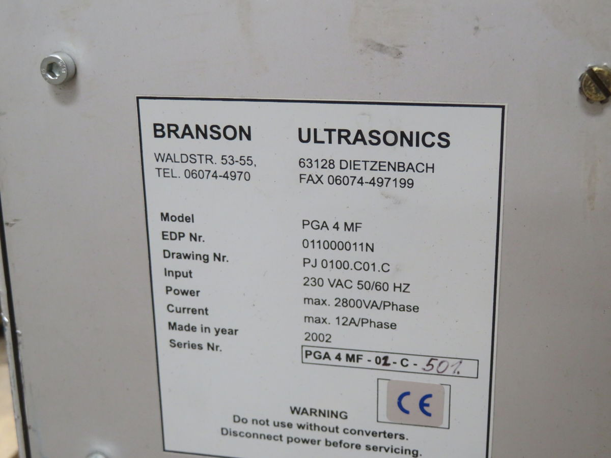 Branson #4, Pga 4 Mf Ultrasonic Signal Module - Image 6