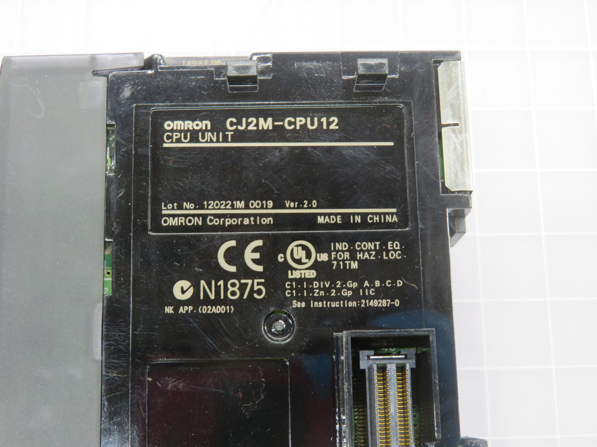 Omron #CJ2M-CPU12, Programmable Logic Controller CPU Unit - Image 3