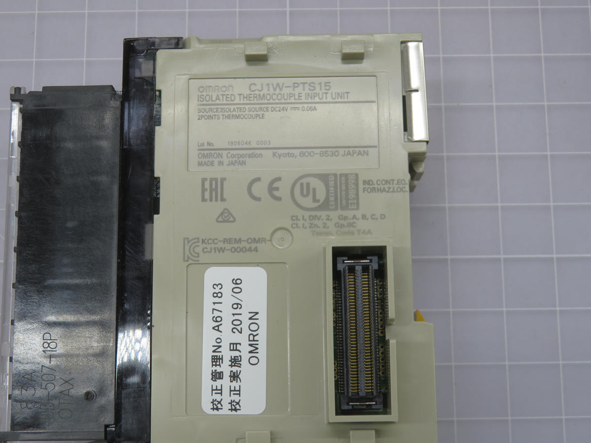 Omron #CJ1W-PTS15, Isolated Thermocouple Input Unit - Image 3