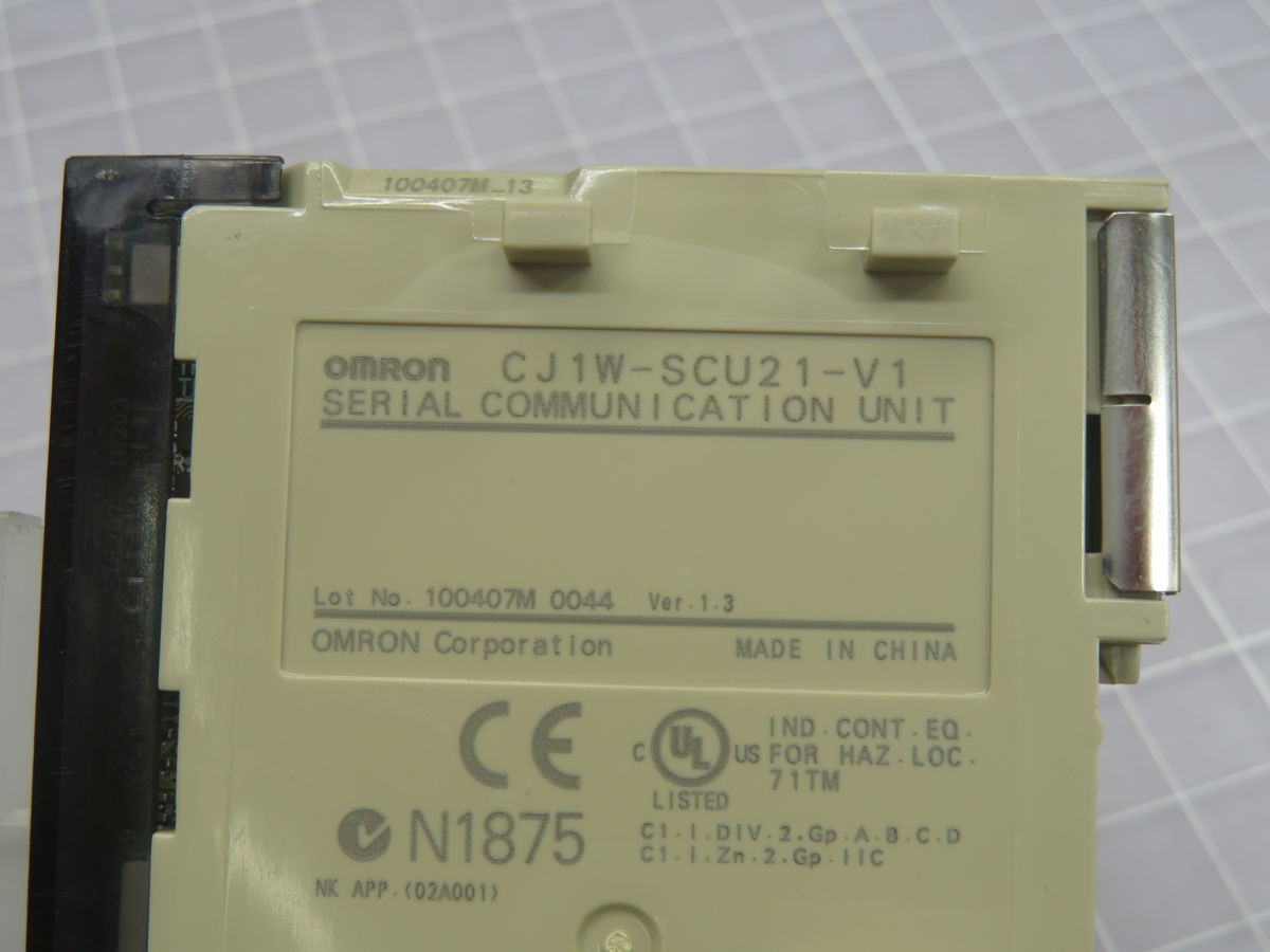 Omron #CJ1W-SCU21-V1, Communications Module - Image 3