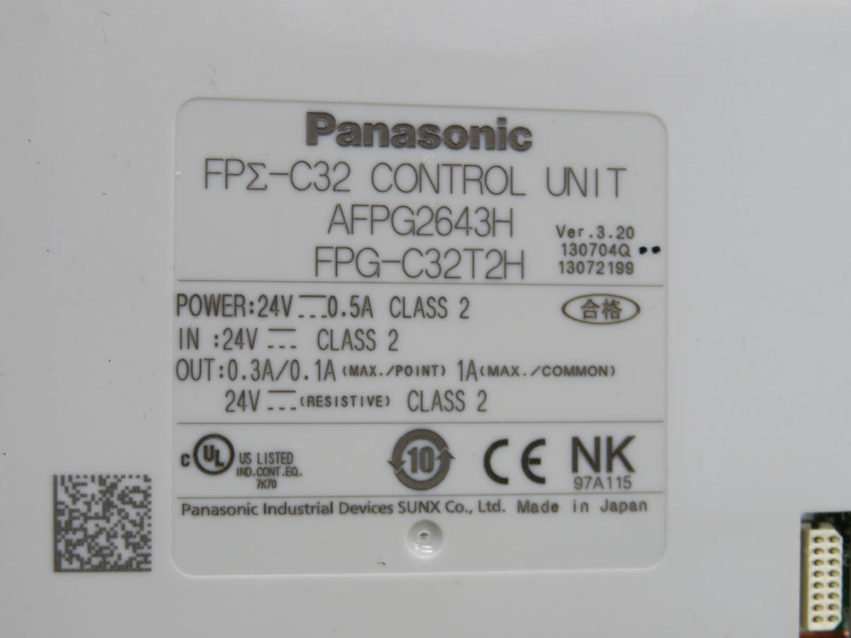Panasonic #FPG-C32T2H, PLC Control Communication Module - Image 4