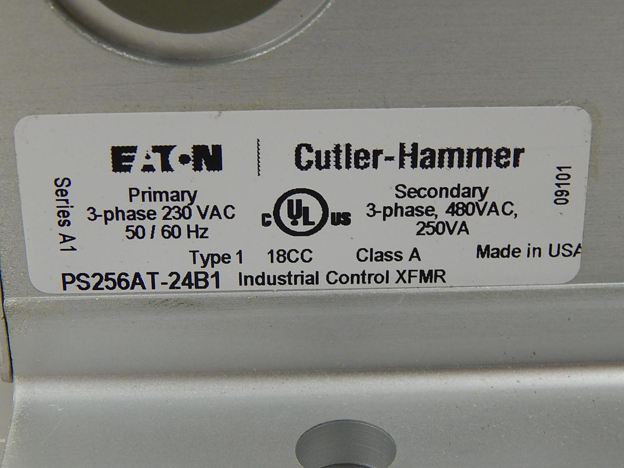 250 VA 230 Pri. 480 Sec., Eaton #PS256AT-24B1, Industrial Control Transformer, 50/60 Hz, 3 Phase - Image 4