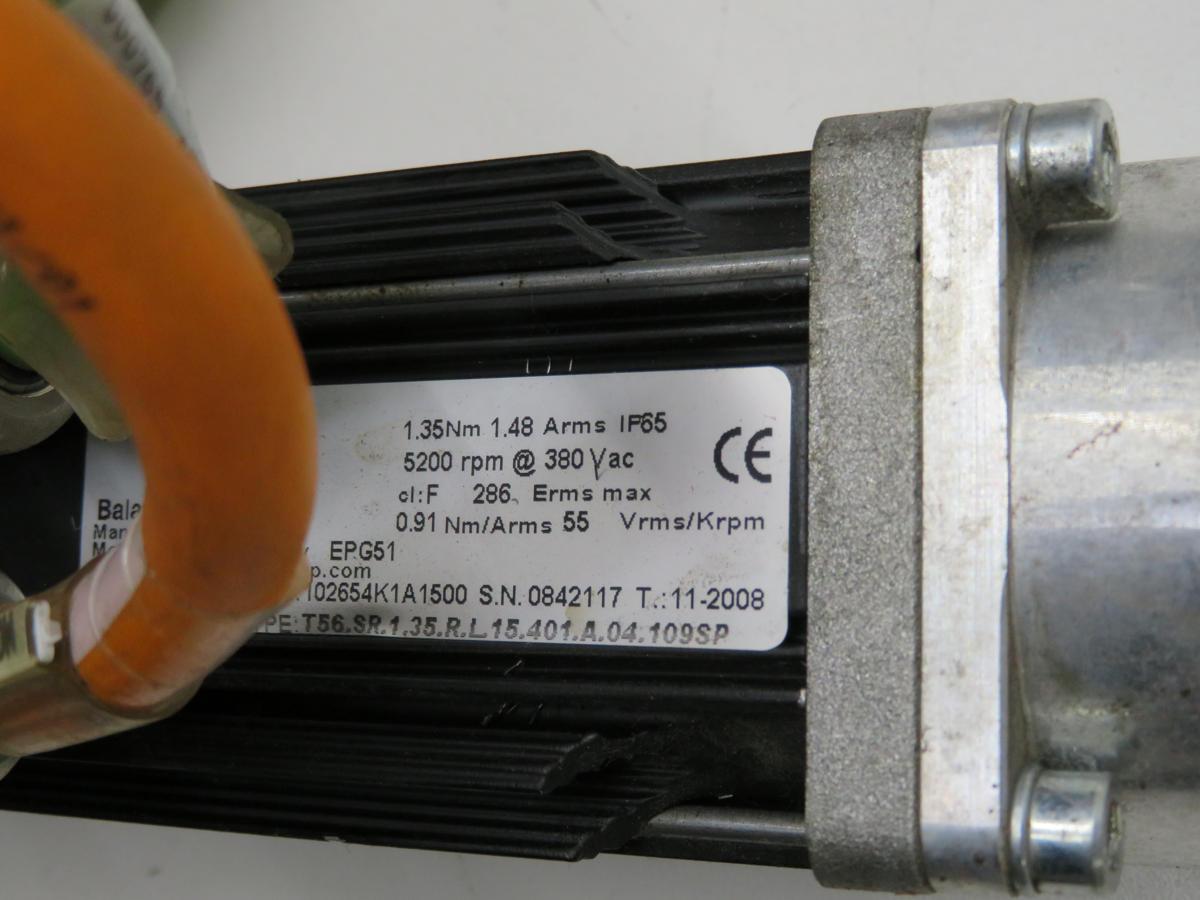 Motor Power #51/2.9.11.2.R.14, AC Servo Motor, 5200 RPM, 1.35 Nm, 380 Volts - Image 6