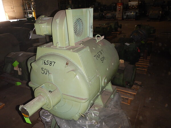 100 HP 1200 RPM Louis Allis, Frame 504A, DPFVBB, 500 VA, 150 VF - Image 3