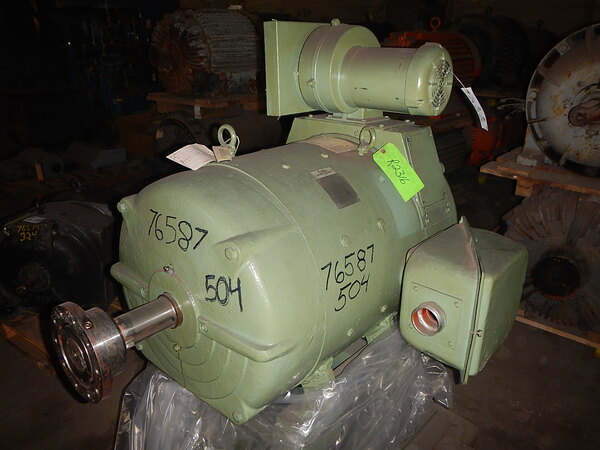 100 HP 1200 RPM Louis Allis, Frame 504A, DPFVBB, 500 VA, 150 VF - Image 4