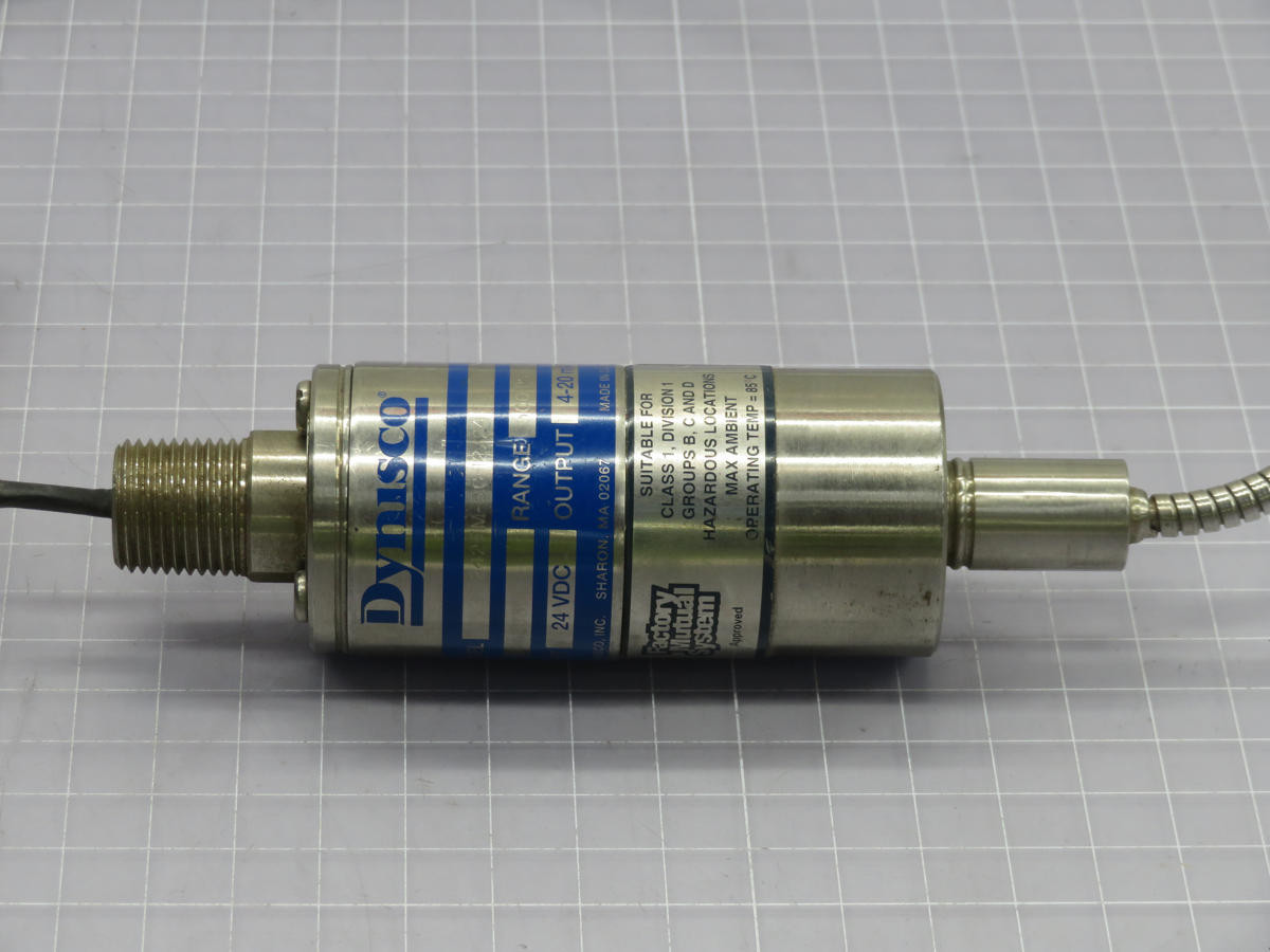 Dynisco #PT242FM-5C-2/24, Pressure Transmitter, 0-500 PSI Range, 4-20 mA Output, 24 VDC Power - Image 2