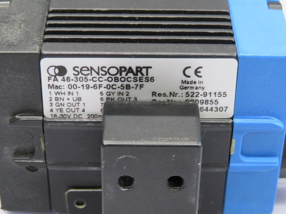 Sensopart #46-305-CC-OBOCSES6, Fa Vision Sensor - Image 6