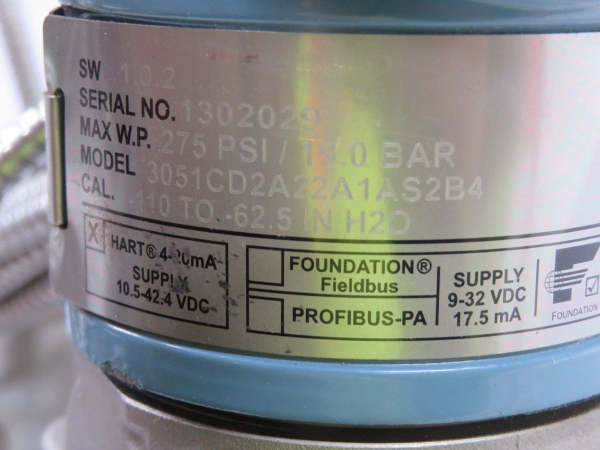 Rosemount #3051CD2A22A1AS2B4, Pressure Transmitter - Image 7