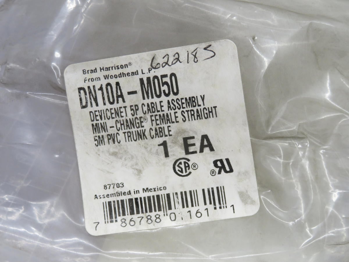 Molex #DN10A-M050, Brad Harrison Devicenet 5P Cable Assembly, LOT of 15 - Image 4