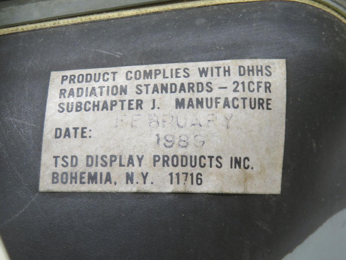 TSD #NDC-90/1R4-10000-0, 9" Amber Monitor - Image 6
