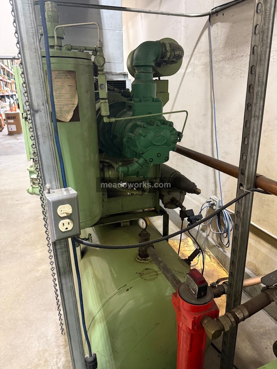 Sullair #LS-10, Rotary Screw Air Compressor, tank mounted, 10 HP - Image 5