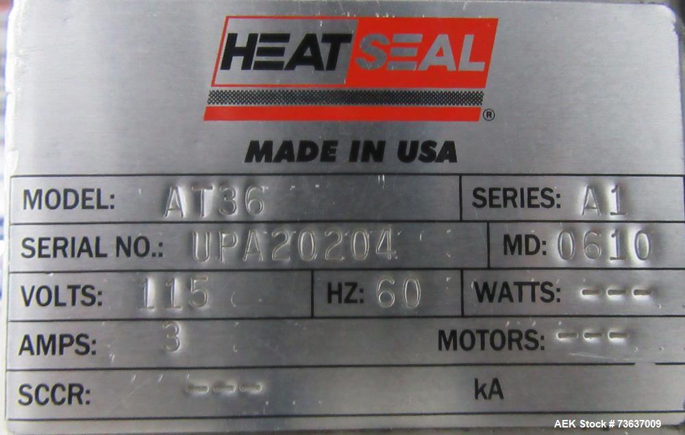 36" Heat Seal #AT36, Rotary Accumulation Table, 36" diameter tabletop, 115 V. (3 available) - Image 9