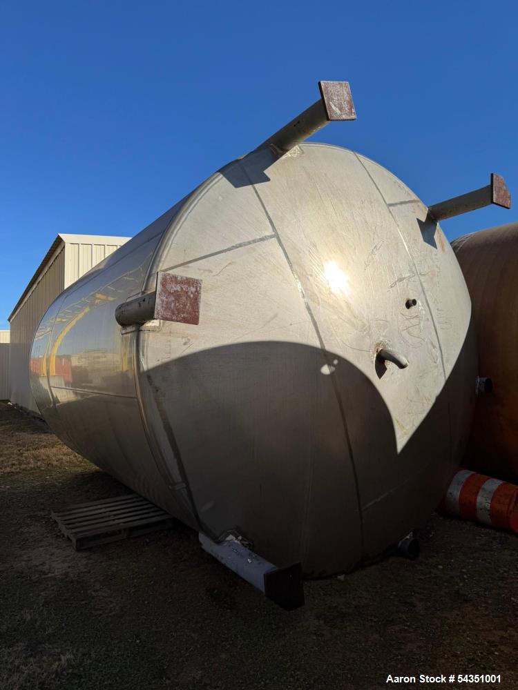 15,000 gallon Letco, Storage Tank, Stainless Steel, 144" diameter x 216" straight side, dished top & bottom - Image 3