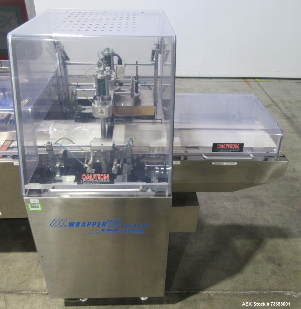 Fuji #FW-3410/Ba7, Horizontal Box Motion Flow Wrapper, 10-150 PPM, 25" film width, Yaskawa servo, Markem - Image 7