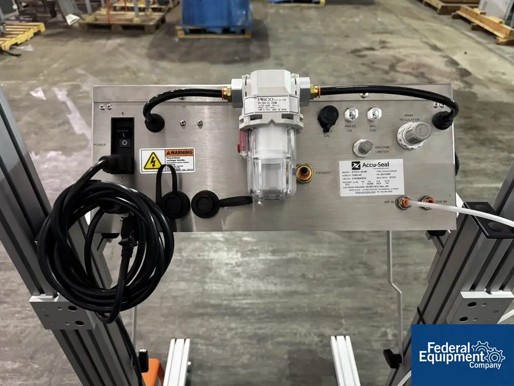 20" Accu-Seal #675TC2-20-DB, Vacuum Pouch Sealer, temperature controlled, 6 seal settings, foot pedal, 120 - Image 7