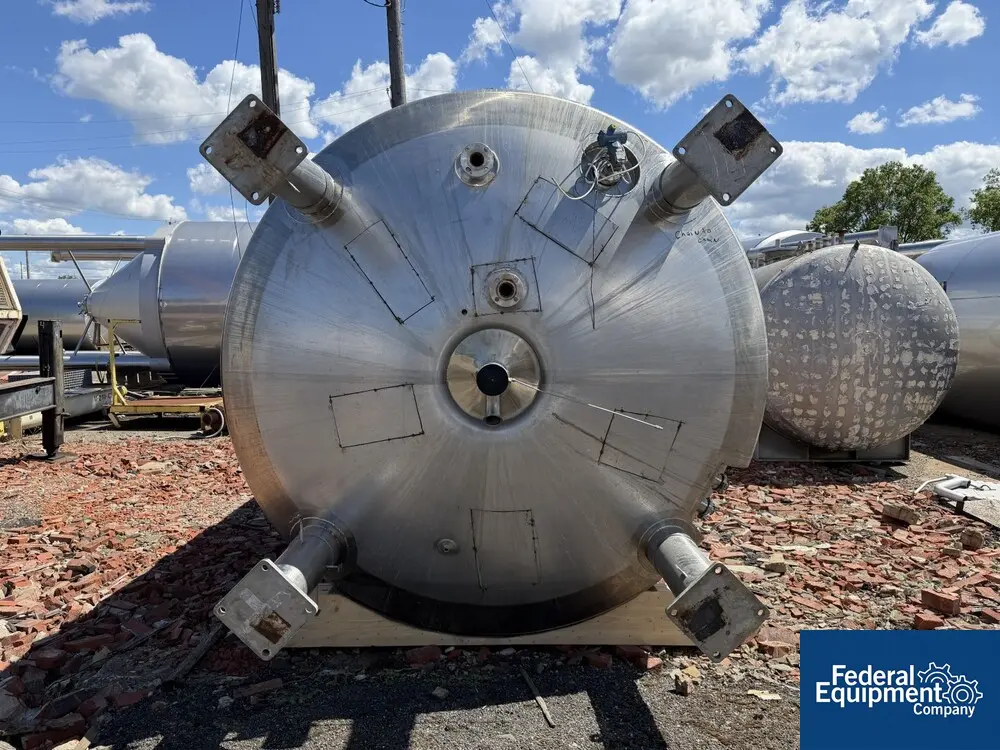 7,926 gallon Feldmeier, Reactor, 316L Stainless Steel, 102" ID x 207" straight side, 50 PSI/FV @ 302&deg;F, 100 - Image 6