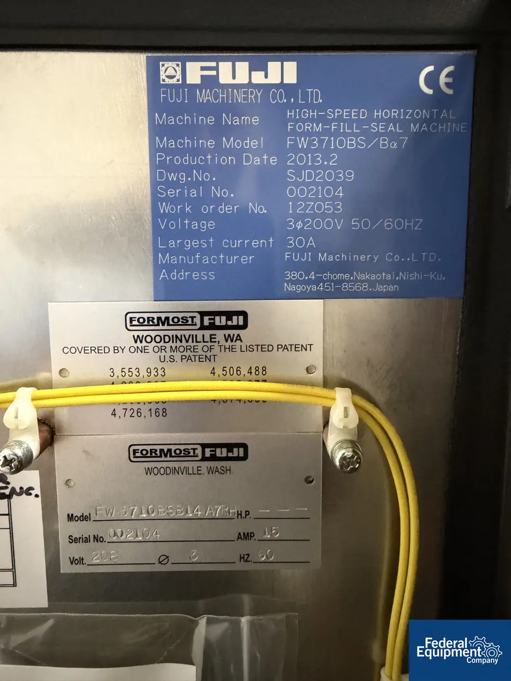 Formost Fuji #FW-3710BS/B-Alpha-7, Horizontal Wrapper, top center seal, box motion end seal, Cognex vision - Image 3