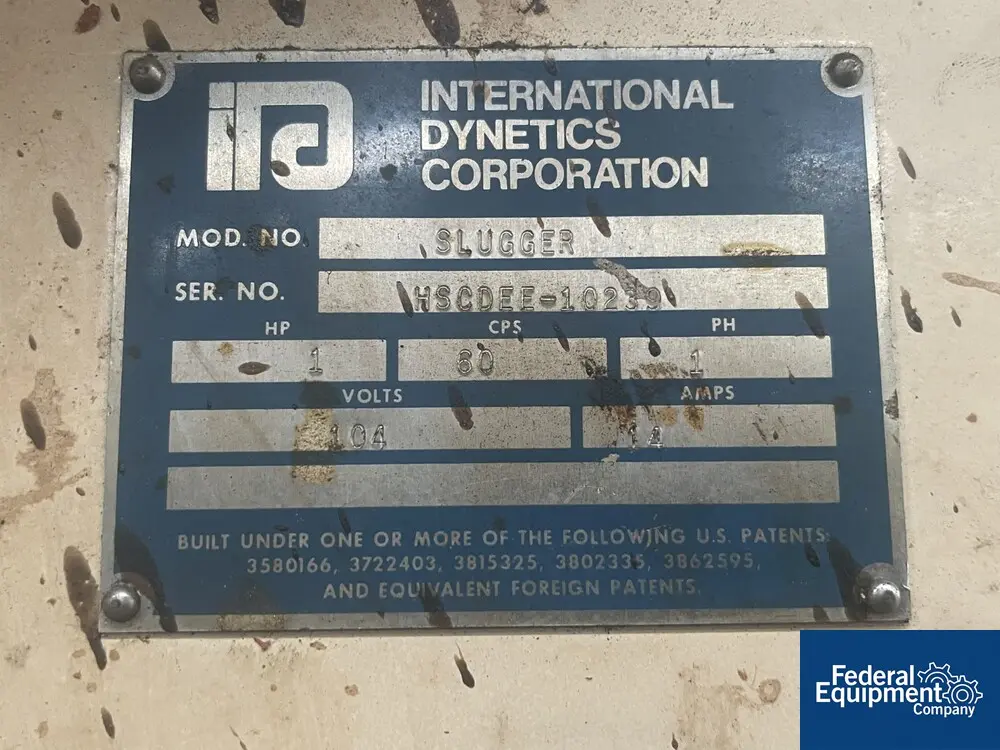 International Dynetics #Slugger, Drum Compactor, 1 HP, 104/208 V. - Image 2