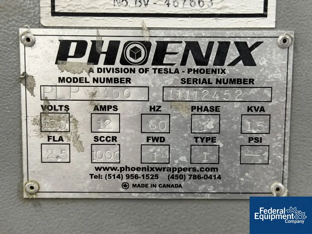 Phoenix #PLP-2100, Pallet Wrapper, turntable, 120 V. - Image 2