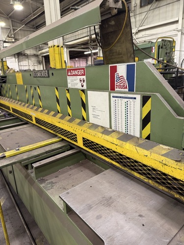 1/4" x 12' Betenbender #12-1/4, hydraulic power shear, 13 SPM, 21 hold downs, 35" squaring arm, 15 HP - Image 3