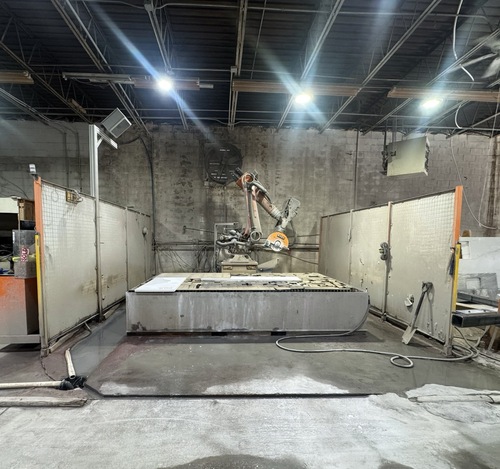Baca Systems #RS201, Robo SawJet, 90" x 144" table, 26 HP Saccardo saw, 50 HP waterjet pump, 60,000 PSI - Image 1