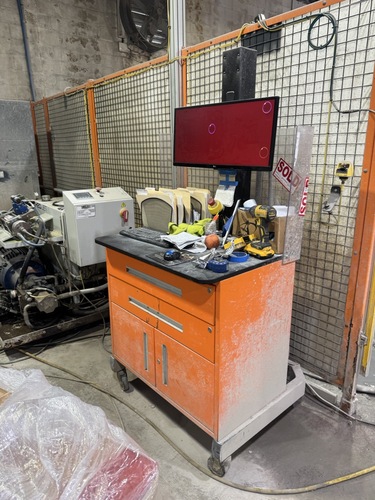 Baca Systems #RS201, Robo SawJet, 90" x 144" table, 26 HP Saccardo saw, 50 HP waterjet pump, 60,000 PSI - Image 3