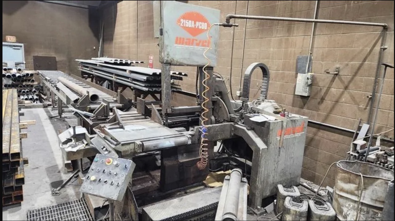 20" x 25" Marvel #2150A-PC2, tilt frame band saw, 30-500 FPM, 1.25" x 17' 6" blade, 99" max. index length - Image 5