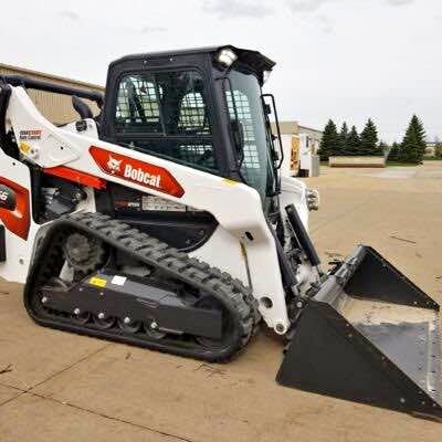 Bobcat #T66, compact track loader, Cut-To-Length line, with bucket, forks, trencher & trailer - Image 1