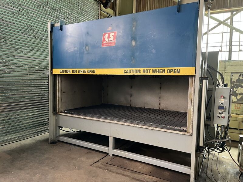 100" width x 36" H x 169" D L S Industries #0, tempering oven, 1000&deg;F, Eurotherm Nonodac PLC Control - Image 4