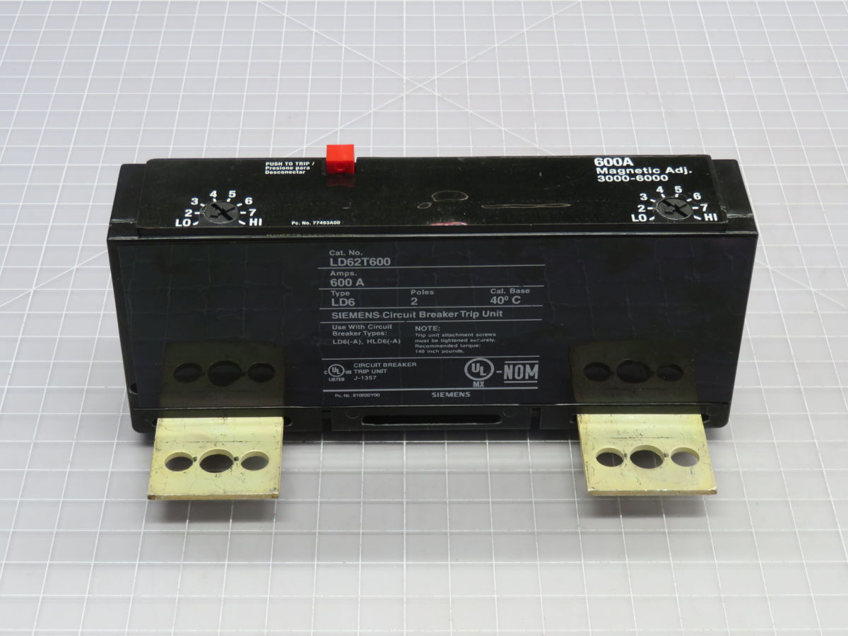 600 Amp, Siemens #LD62T600, Circuit Breaker - Image 3